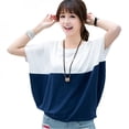thumbnail image 2 of Women Casual Batwing Short Sleeve T-Shirts Crew Neck Loose Tee Tops Blouses, 2 of 6