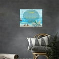 thumbnail image 5 of Beach Wall Art Ocean Wall Decor Coastal Beach Chairs Sea Turtles Canvas Prints Seagull Seashell Pictures Inspirational Quotes Painting Modern Artwork Home Decoration for Bathroom Bedroom 16"x12", 5 of 6