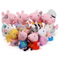 thumbnail image 3 of Nuevo estilo 8 piezas/set 19 cm Peppa Pig amigos muñecos de peluche genuinos juguetes de peluche George Emily Suzy muñecas de fiesta llavero juguete regalo para niños, 3 of 5