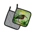 thumbnail image 2 of Carolines Treasures 7.5 x 7.5 in. Green Heron Pot Holders - Set of 2, 2 of 5