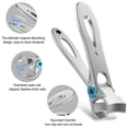 thumbnail image 7 of LNKOO Updated 2020 Version Nail Clippers for Men & Women, 15mm Wide Jaw Opening Stainless Steel Oversized Fingernail Clippers, Toenail Clippers for Thick, Nail Clippers Set with Metal Case, 7 of 7