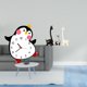 thumbnail image 2 of Reloj de pared,Reloj de pared silencioso y decorativo que no hace tictac,Reloj de pared silencioso de pingüino pequeño Reloj de madera,Estatua de ciervo alce,Estatua de jirafa de, 2 of 8