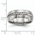 thumbnail image 6 of Stainless Steel Brushed and Polished Braided 8.00mm Band, 6 of 7