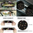 thumbnail image 5 of KUIFORTI Ocean Turtle 15 PCS Car Seat Cover Set Car Seat Cover Steering Wheel Cover Seat belt Cover Pad Cup Coasters Car Garbage Bag Car Storage Box Rear View Mirror Cover Keychain, 5 of 5