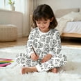 thumbnail image 6 of shoper Colorable Pajamas for Kids Christmas Outfits 2 Piece Boy Girl Coloring DIY Clothes with Hand Painted 2025, 6 of 7