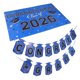 thumbnail image 1 of BESTYASH 1Jgo Banner Colgante Graduación Azul Con Completa Para Fiesta 2026, 1 of 6