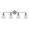 thumbnail image 2 of CANARM IVL628A04BN LTD Larken 4 Vanity Light, Brushed Nickel with Clear Glass, 2 of 3