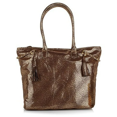 Good Recycled Shopper Tote - Marilyn Miglin Tote Bag, Shopper, Gift Bag ~ Gold Animal Print