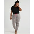 thumbnail image 6 of Joyspun Women's Brushed Hacci Knit Sleep Joggers, Sizes XS to 3X, 6 of 6