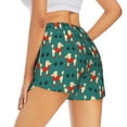 thumbnail image 3 of Disketp Cartoon Poodle Dog Print Women's Shorts Workout Shorts for Athletic Gym Running Shorts with Phone Pockets XX-Large, 3 of 8