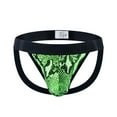 thumbnail image 7 of JOCKMAIL Mens Sexy Thong Underwear Low Rise Leopard Pattern Playful Printed Men's Jockstraps Athletic Supporters, 7 of 7