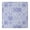 Blue Ethnic Geometric-1, variant on Neon Feather with Dots Pattern Square Fitted Tablecloth with Elastic Edge,Square Table Cover,Washable Elastic Table Cover for Home Kitchen Party Decor 34"x34"