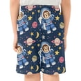 thumbnail image 3 of Monkey Astronaut Pattern Athletic Shorts Breathable with Comfort Fit Drawstring Casual Sweatshorts X-Small, 3 of 9