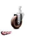 thumbnail image 2 of 4 Inch High Temp Glass Filled Nylon Wheel Swivel 3/4 Inch Square Stem Caster SCC, 2 of 2