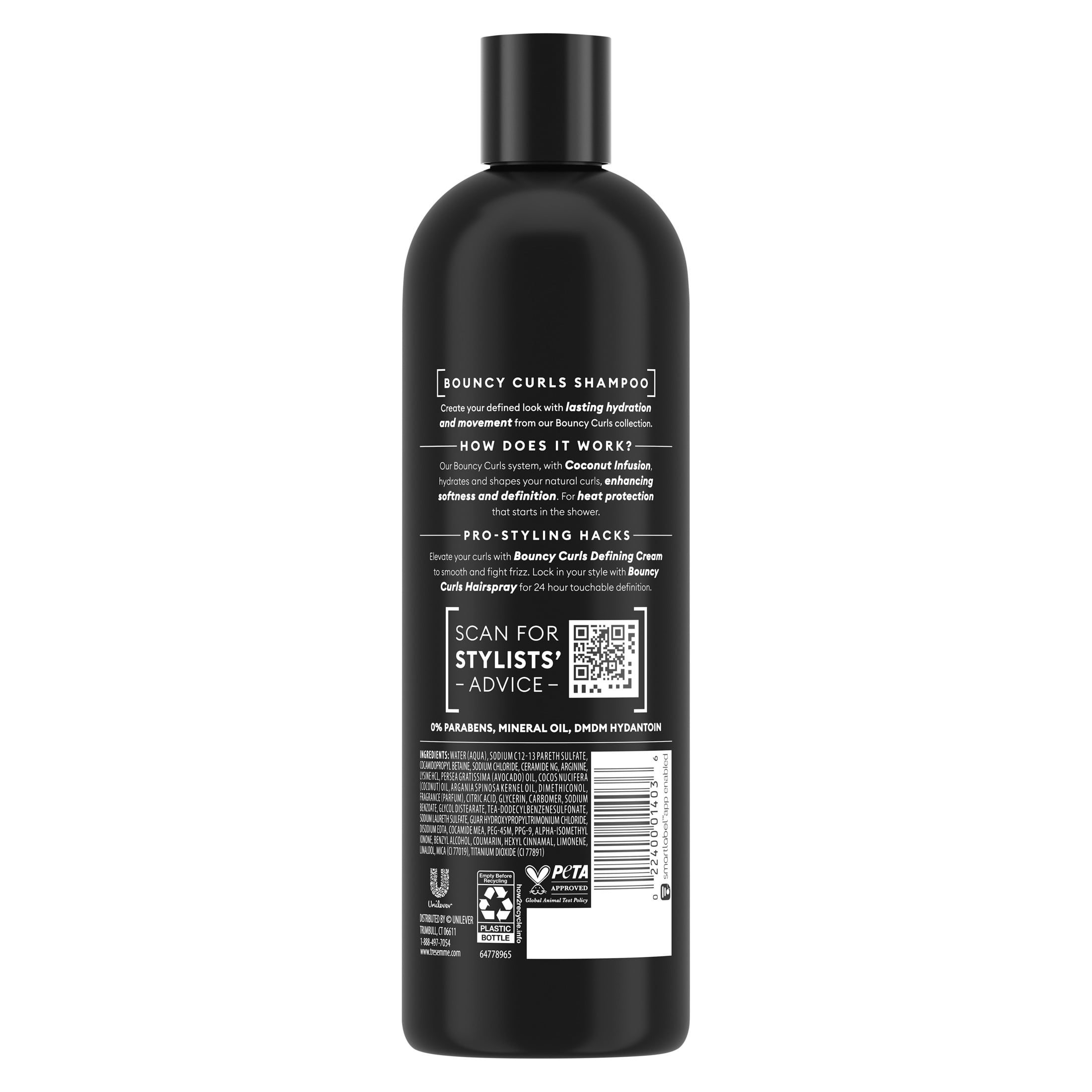 TRESemm√©, Shampoo for Women, 16.5 oz, Hydrate & Define Bouncy