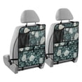 thumbnail image 2 of WOBOGO Eucalyptus Leaves Pattern Backseat Car Organizer Footed Universal Car with Touch Screen Tablet Holder Rear Seat Protector, 2 of 7