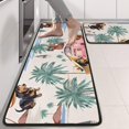 thumbnail image 2 of Kitchen Rugs Sets Of 2,Dachshunds Tropical Beach Anti Fatigue Kitchen Mat Rugs Non Slip Washable,Decorative Kitchen Floor Mats for Kitchen,Sink,Laundry,17"x47"+17"x47", 2 of 5