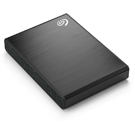 Seagate - One Touch 1TB External USB-C Portable SSD with Rescue Data Recovery Services - Black