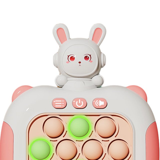 Mole Whacker Toy 4 Modo de juego Antiestrés para niños Regalos para adultos (conejo rosa)