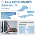 thumbnail image 5 of BalanceFrom 3-Panel All-Purpose Folding Gymnastics Workout Mat, 6' x 2' x 2", Light Blue, 5 of 7