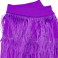 thumbnail image 5 of Elainilye Fashion Wrap Skirt Ladies Sexy Summer Casual High Waist Tassels Knee-Length Skirt,Purple, 5 of 6