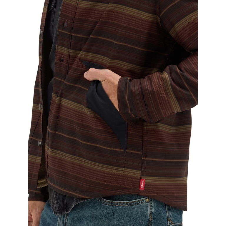 Wrangler Men's Heavyweight Shirt Jacket with Sherpa Lining photo 3