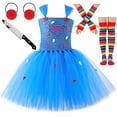 thumbnail image 2 of Disfraz de Chucky de Halloween para niños, juego de niños, muñeco fantasma asesino de terror, conjunto de vestido con tutú, vestidos elegantes para fiesta de carnaval para niñas pequeñas, 2 of 5
