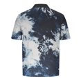 thumbnail image 4 of Blusa y camisa de manga corta con cuello vuelto para hombre, informal, holgada, a la moda, con botones estampados, blusa de manga corta con cuello vuelto para hombre, top de poliéster para hombre, 4 of 5