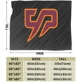 thumbnail image 3 of Susquehanna University Logo Fleece Blanket, Very Soft Microfiber Flannel Blanket for Couch Warm and Cozy for All Seasons, 3 of 6