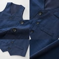 thumbnail image 4 of ETHAN 4 Piece Toddler Boy Clothes Suit Gentleman Wedding Outfits Teal 12-18 Months, 4 of 6