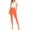 Neon Orange, variant on Moa Collection Women's Casual Solid Full Length Leggings Elastic Waistband