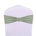 thumbnail image 2 of Fajas de silla WENSINL para boda, 50 unidades, elastano, color verde salvia, 2 of 6