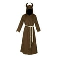 thumbnail image 4 of Cape Robe avec Capuche Devil Costume de Cosplay d'Halloween pour Carnaval Mascarade Brun TG, 4 of 10