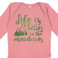 thumbnail image 4 of Inktastic Life's Better Mountains Girls Long Sleeve Baby Bodysuit, 4 of 5