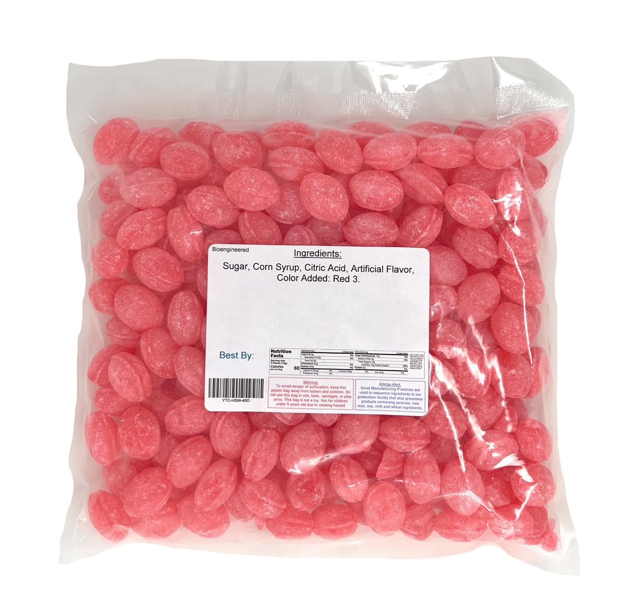 YANKEETRADERS® Watermelon Sanded Hard Candy, 40 Ounce Bag