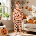 thumbnail image 5 of NIEWTR Girls Boys Halloween Pajamas 2 Piece Graphic Long Sleeve Long Pants Pajama Set Kids Cute Pj Soft Holiday Sleepwear, 5 of 9