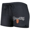 thumbnail image 4 of Women's Concepts Sport Charcoal San Francisco Giants Billboard Racerback Tank & Shorts Sleep Set, 4 of 5