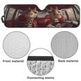 thumbnail image 6 of Uorisanigo Windshield Sunshade Sun Shade Sun Visor Mat Funny Giraffe Driving Car Heat Shield for Rubicon Sahara TJ JK JKU 2 Door & 4 Door, UV Rays Blocker Keeps Car Cooler, 6 of 7