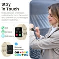 thumbnail image 5 of TOZO S3 Smart Watch for Men Women,IP68 Waterproof Smartwatch for iPhone Android,Bluetooth Call(Answer/Make Calls)100+ Sports Modes,1.83" HD Color Fitness Tracker Sleep Monitor for Gift Gold, 5 of 7
