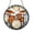 Acrylic 3.5 Inch, variant on Drum Kit Decorative Stained Glass Suncatcher, Musical Window Hanging Art Panel, Colorful Glass Ornament for Studio, Practice Room or Music Lover Home