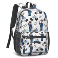 thumbnail image 2 of Police and Officer White Pattern 17" School Backpacks for Teens,Waterproof Oxford Fabric,S-Shape Padded Straps for School,Travel,Hiking,Camping, 2 of 6