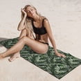 thumbnail image 6 of Uemuo Tropical Palm Leaves1 Print Beach Towel for Women, Silver Fox Velvet Beach Towel, Quick-Dry Beach Towel,Pool Bath Beach Beach Towel Adult Blanket 27.5x55in, 6 of 6