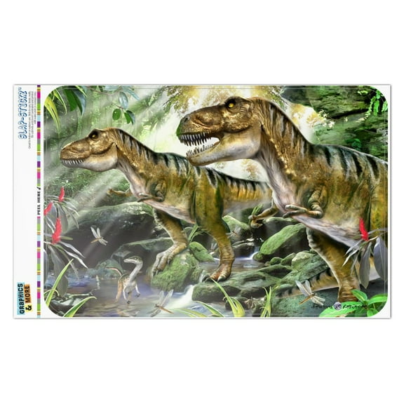 T-Rex Jurassic Double Trouble Home Business Office Sign