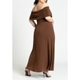 thumbnail image 2 of ELOQUII Women's Plus Size Off The Shoulder Maxi Dress, 2 of 4