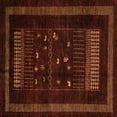 thumbnail image 1 of Ahgly Company Indoor Square Oriental Orange Modern Area Rugs, 7' Square, 1 of 4