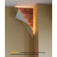 thumbnail image 5 of Home Concept "Big Reveal" LED Corner Light, 18" White Curved Metal, 3 Scenes, 5 of 8