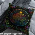 thumbnail image 2 of Feelyou Tribal Life Tree Fabric by the Yard 2 Yards, Psychedelic Galaxy Moon Home Decor Fabric by the Yard, Hippie Damask Bohemian Sewing Fabric, Super Cozy Room Decor, 2 of 6