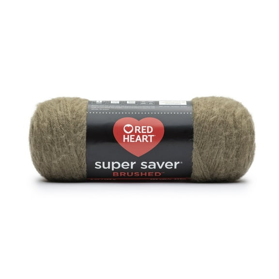 Red Heart Super Saver Brushed Yarn-Soft Brick