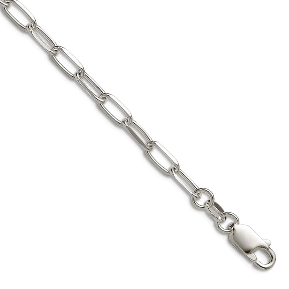 925 Sterling Silver 3.85mm Sparkle-Cut Forzantine Chain Necklace 24 Inch Chain Necklace for Women and Men