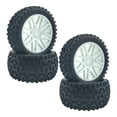 thumbnail image 1 of lionlar 4 Pieces Rubber Wheel Set 12mm Hex for Wltoys 144001 1/14 Remote Control Vehicle White, 1 of 6